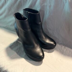 Nine West Black Ankle Booties with 4.5” Stiletto Heel